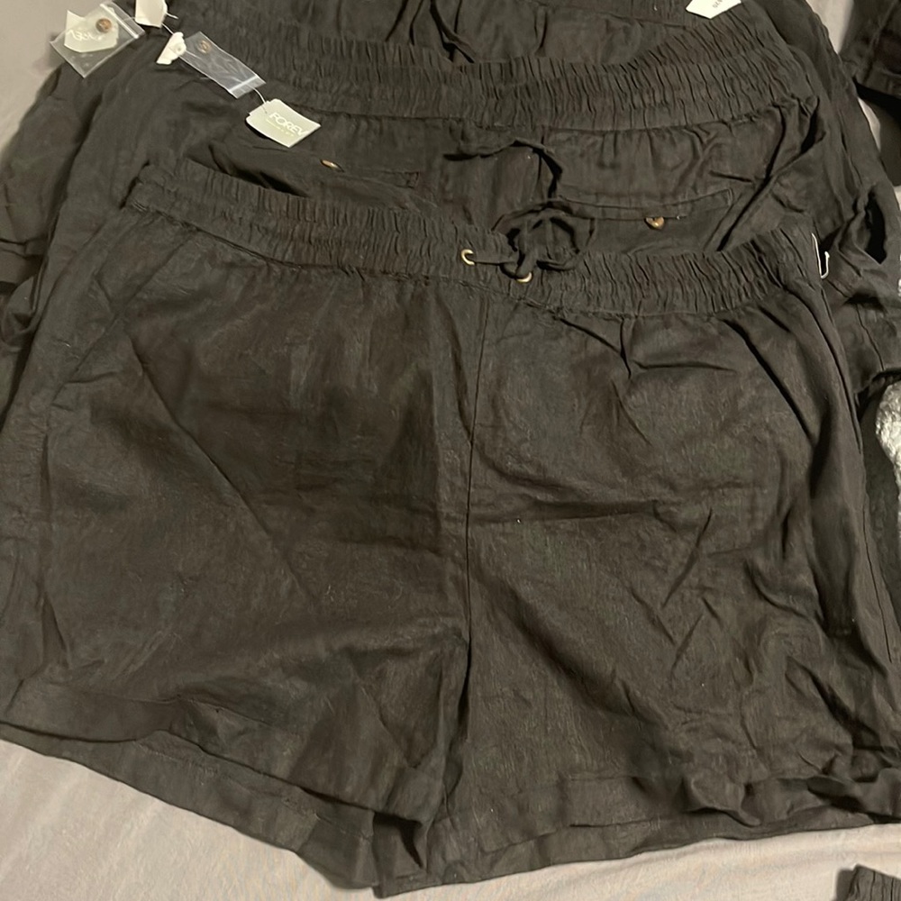 Black Khaki shorts